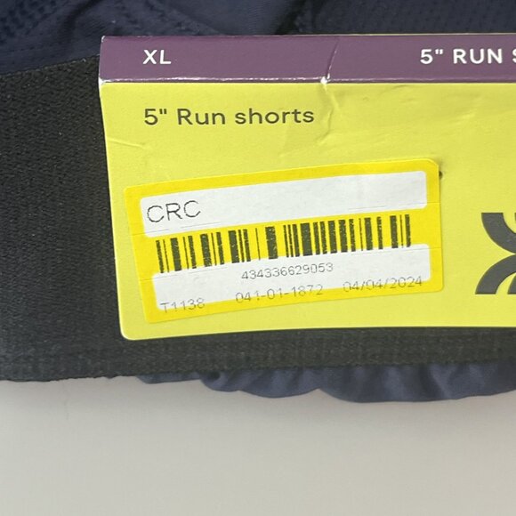 All In Motion Men's Performance Shorts, Navy, XL‎ - Picture 8 of 9